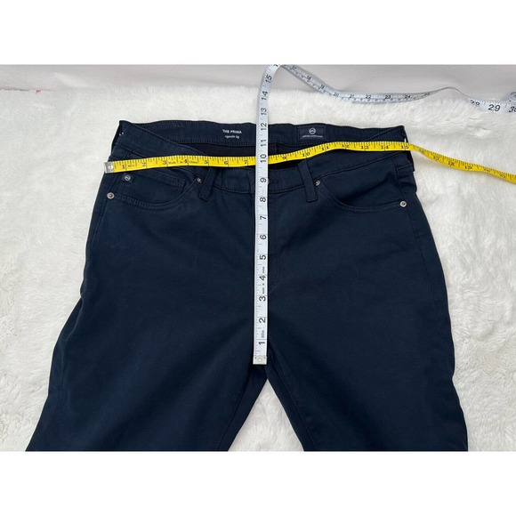 AG Adriano Goldschmied Prima Cigarette Navy Straight Leg Pants - Picture 9 of 9